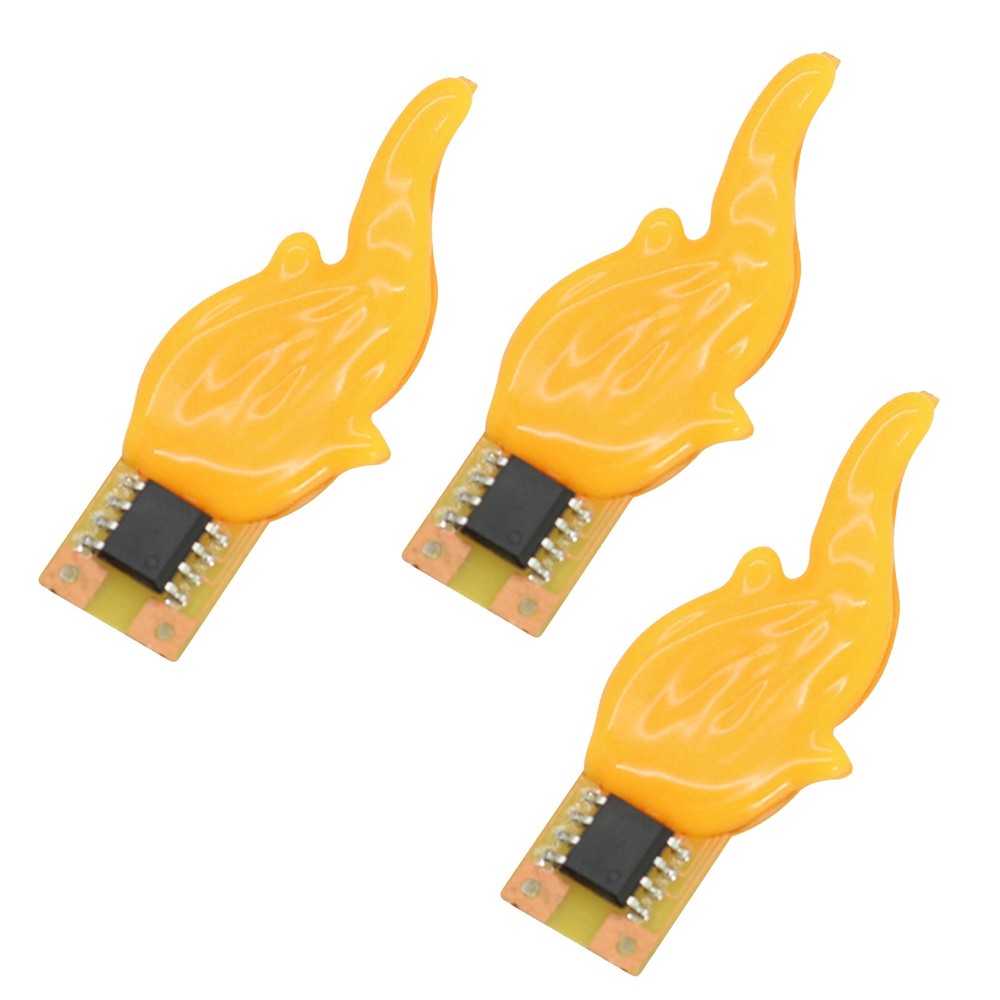 3Pack 3V LED Candle Shape Low Voltage Filament For Halloween Christmas Day Deco.
