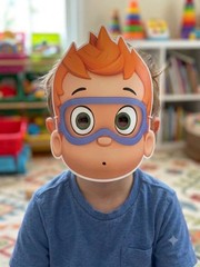 Nickelodeon Bubble Guppies Set of 8 Masks ~ Party Favors. NEW in Package
