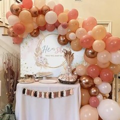 Boho Gender Reveal Backdrop He or She Boho Flowers Baby Shower 7x5ft