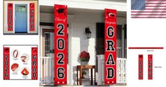 Durable Red and Black Graduation Flags – Celebrate the Class of 2026 with Style