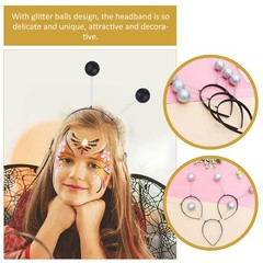 6 Pcs Hair Hoops Balls Headbands Cosplay Party Hair Accessories Kids