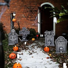 Happy Halloween Decorations Outdoor Indoor,Spooky Party Supplies bats Home Yard