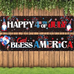 Durable Polyester 4th of July Banners – Lightweight & Reusable for Celebrations