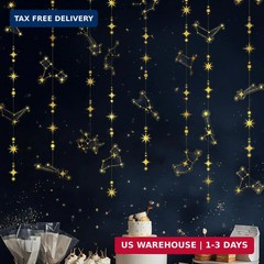 Cheerland Glitter Celestial Party Decorations Constellation Birthday Decoration