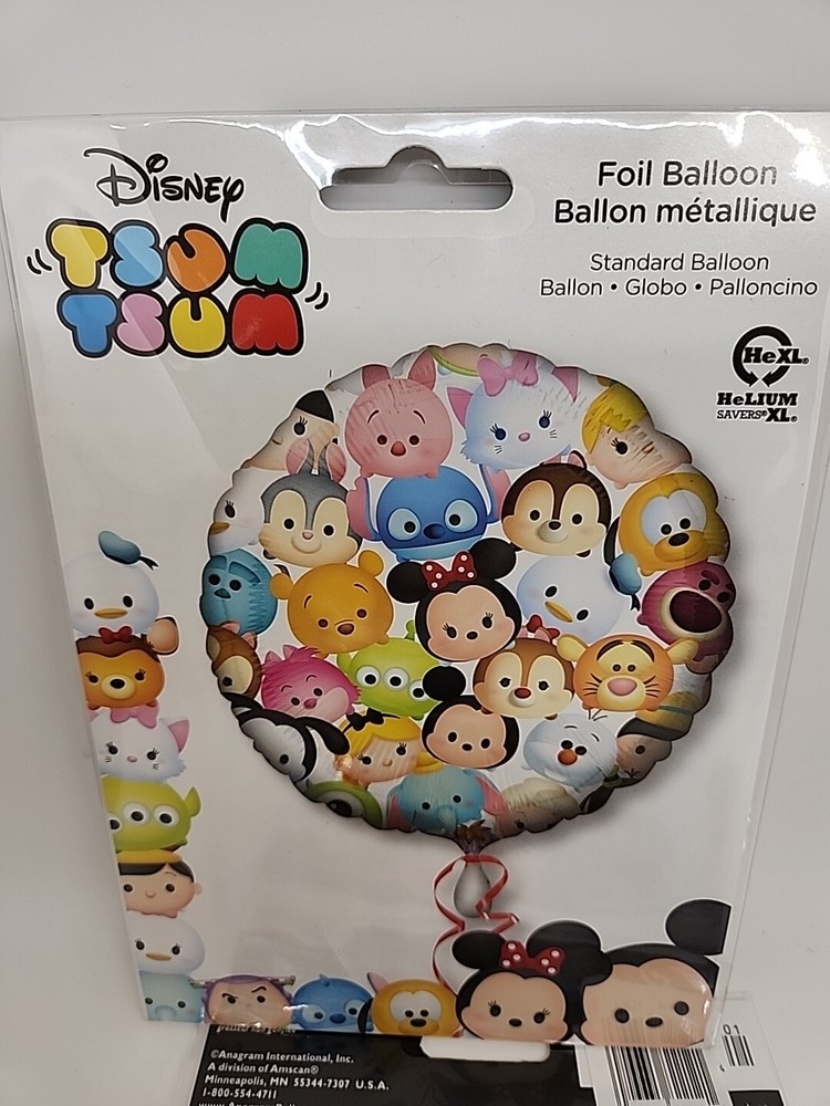 Anagram Disney TSUM TSUM Foil Mylar Balloons Birthday Party