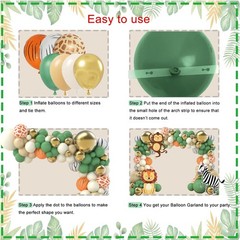 Wild Birthday Decorations,Jungle Safari Animal Theme First Birthday Decoratio…