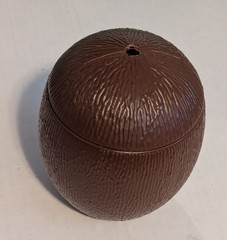 Coconut Beverage Holders and Green Grass Skirts