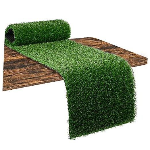 Artificial Grass Table Runner 72 Inches – Green Fake Grass Turf 12 x 72 Inches