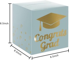 Breyish Blue Graduation Cardboard Money Holder Box