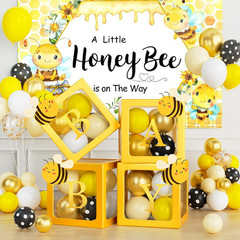 Bee Baby Shower Decorations, Bumble Bee Baby Shower Decor, a Little Honey Is on