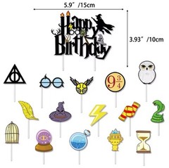 Harry Potter Kids Birthday Party Decorations Banner Balloons Cake toppers
