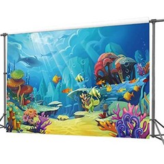 Under The Sea Backdrop Ocean Little Mermaid Backdrop Background for 7′x5′