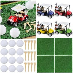 Pcs Golf Table Centerpiece Decorations with Practice Ball Cart Toy 32 Square