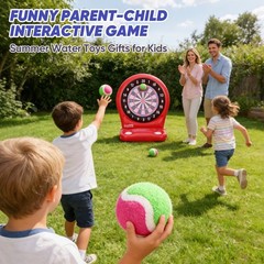 Inflatable Dart Toss Pool Set, Giant Pool Game for Ages 8–12, Teens & Adults,…