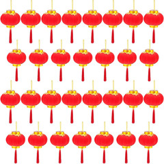 30 Pack Red Mini Decorative Lucky Hanging Lanterns – New Year Wedding Party Hang