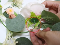 2 Pcs Pink 6.6Ft Artificial Eucalyptus Flower Garland with Fake Rose Flower Vine