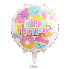 Large Cute Ice Cream Candy Foil Balloons Birthday Decoration Balloon Home Decor