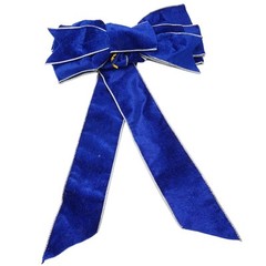 Vibrant Christmas Flannelette Ribbon Bowknot Pendant with Vintage Flair