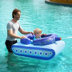 SLOOSH Inflatable Tank Pool Floats Kids, Pool Floaties Swimming Tank with Wat…