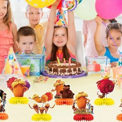 Lorax Honeycomb Centerpieces 3D Table Decorations Party Supplies