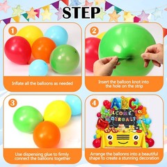 248 Pcs Back to Decoration Kit Rainbow Abc Balloon Garland Arch Welcome to Ki…