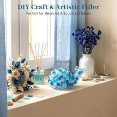 Quality 150PCS Blue Fake Ice Rocks – Artful Vase Stabilizer & Filler