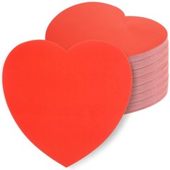 72 PCS Large Red Heart Paper Cutouts 5.9×5.9 Inch Valentine Day Craft Decor