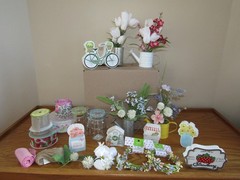 HUGE LOT WEDDING/BABY SHOWER DECORATIONS- MARKET FLORAL SPRING- HOBBY LOBBY