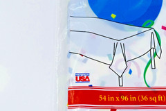 Happy Birthday Party Plastic Table Cover by Gam Associates Nos Made in USA