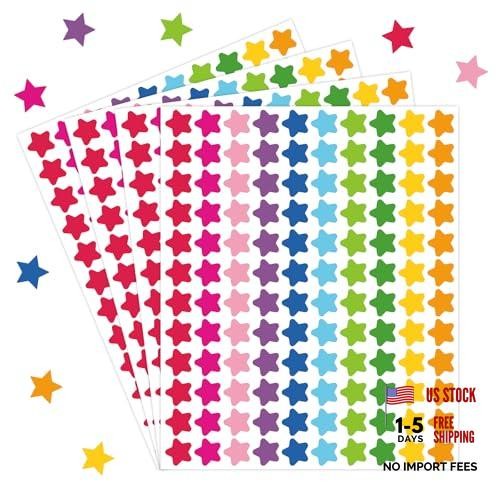 3000 Pcs Star Stickers for Kids Mini Stickers Self-Adhesive Colorful Star