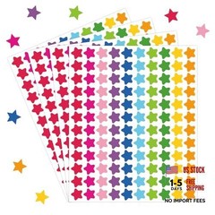 3000 Pcs Star Stickers for Kids Mini Stickers Self-Adhesive Colorful Star