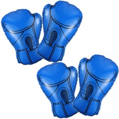 Boxing Gloves Balloons Pack of 4 Boxing Party Decorations Boxing Wrestle Matc…