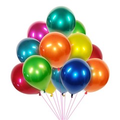 Metallic colored balloons 50 pcs 10 inch multicolor balloons Double layer col…