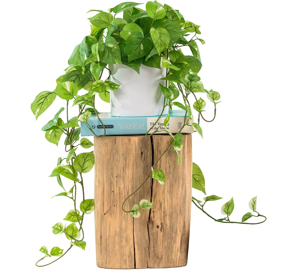 ROVALA Silk Plants for Home Decor Indoor in Pot Medium/Small, 01 Light Green