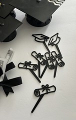 Graduation Party / Cake Decorations Supplies Bundle Table Cake Decor