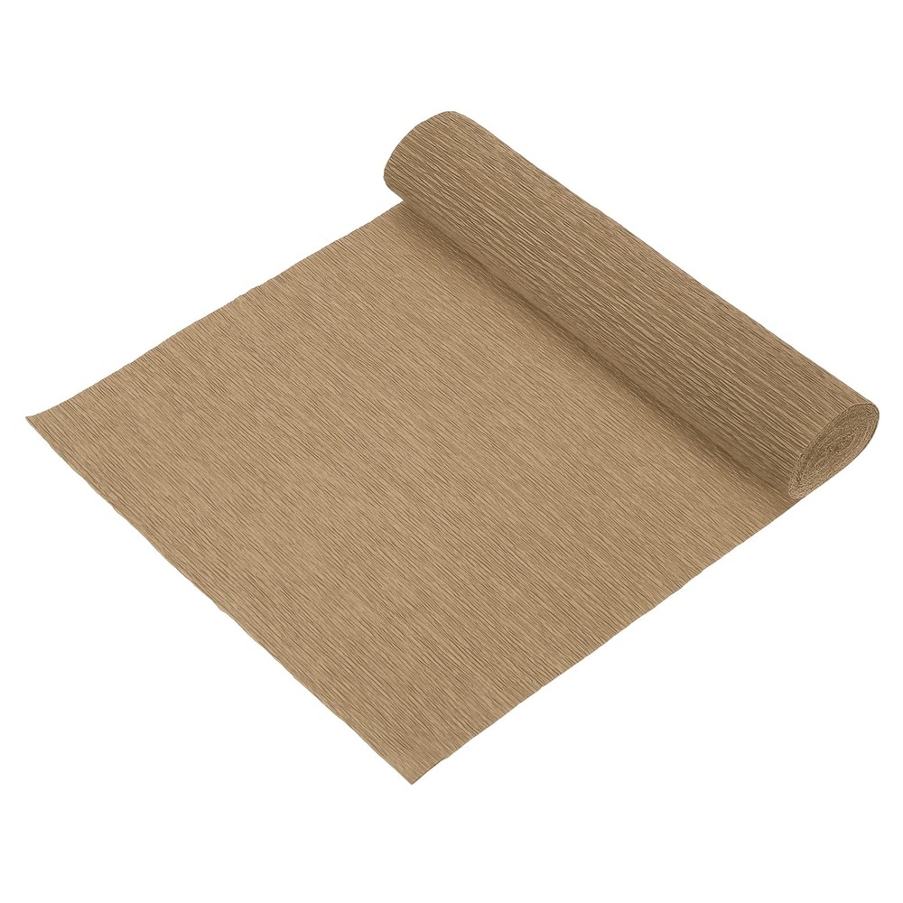 1Pcs, Crepe Paper Roll 10 x 98In Wide Crepe Flower Sheets Coffee Brown
