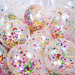 2.12oz Rainbow Table Confetti 0.59-inch Metallic Foil for Wedding Birthday