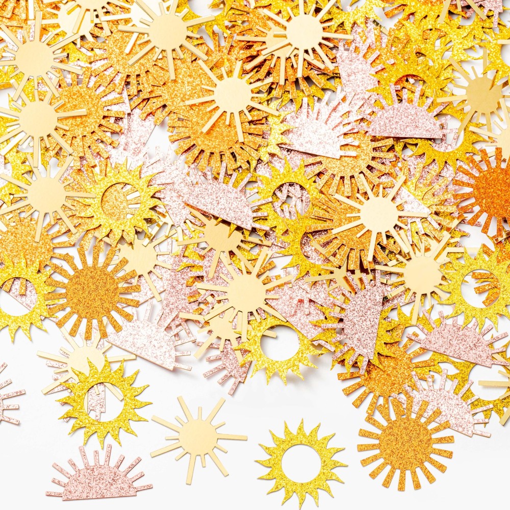 Boho Sun Confetti Glitter Muted Sun Scatter Table Decor Bohemian Groovy Party…