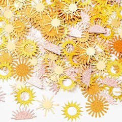 Boho Sun Confetti Glitter Muted Sun Scatter Table Decor Bohemian Groovy Party…