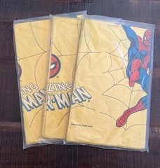 NOS Vintage 1978 Amazing Spider-Man Party Tablecover Marvel Spiderman Lot Of 3