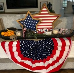 ~New! Stars & Stripes Bunting Flag Party Decorations July 4th USA American Decor