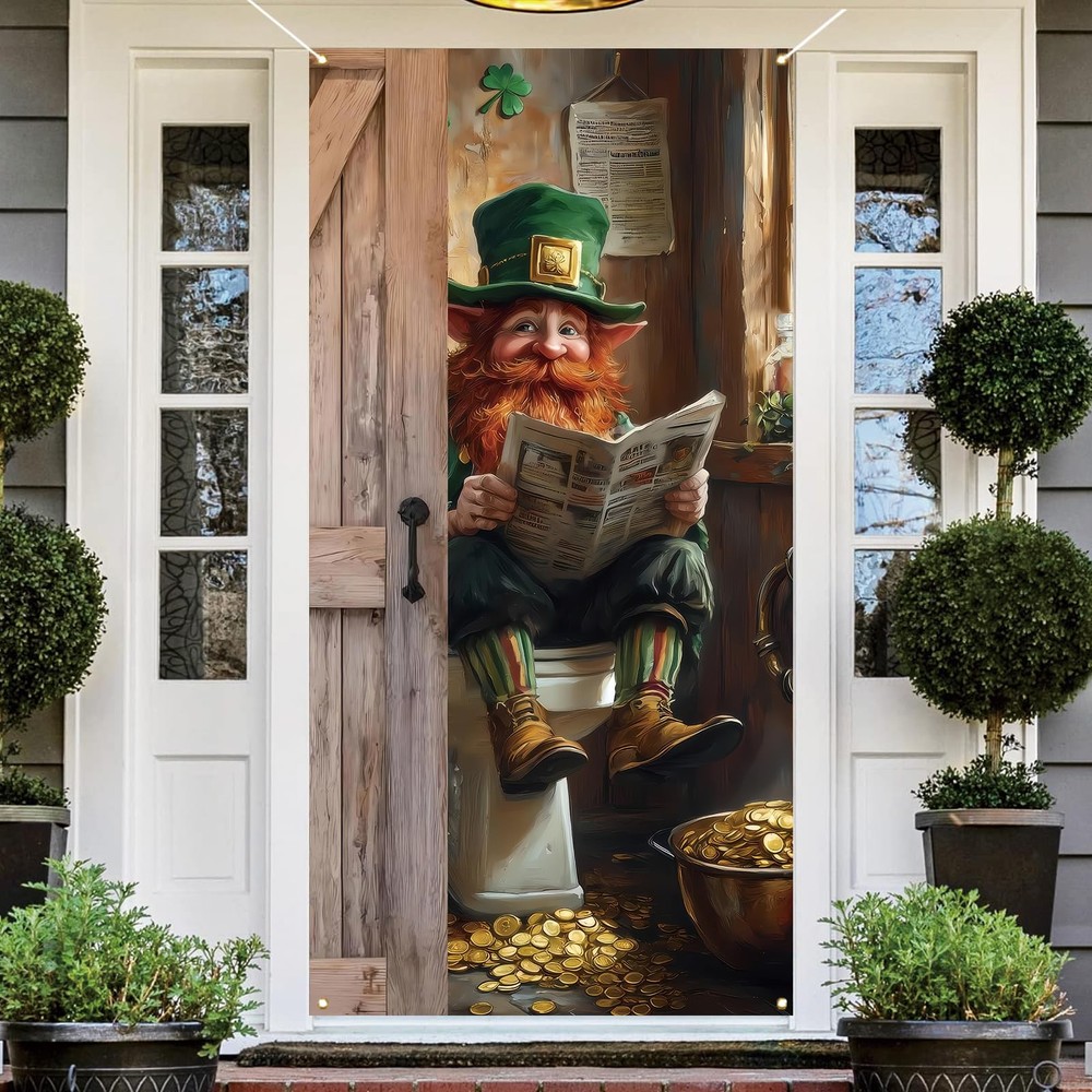 St. Patrick’s Day Door Cover – Festive Irish Decoration for Home Entryway
