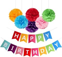 Vibrant Lightweight Birthday Banner – No DIY Required for Instant Celebration