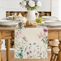 Decorations – Daisy Eucalyptus Lavender Floral Leaves Summer Table Spring