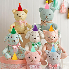 10 Pcs Mini Birthday Party Hats Multicolor Mini, Colorful Non-Woven Fabric