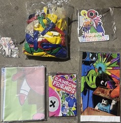 Rainbow Friends Balloons Party Decor Bundle Birthday Supplies 110pc NEW