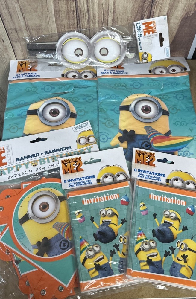 Despicable Me MINIONS Birthday Party supplies