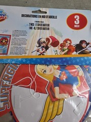 DC Super Hero Girls Honeycomb Hanging Birthday Party Decorations Wonder Woman +