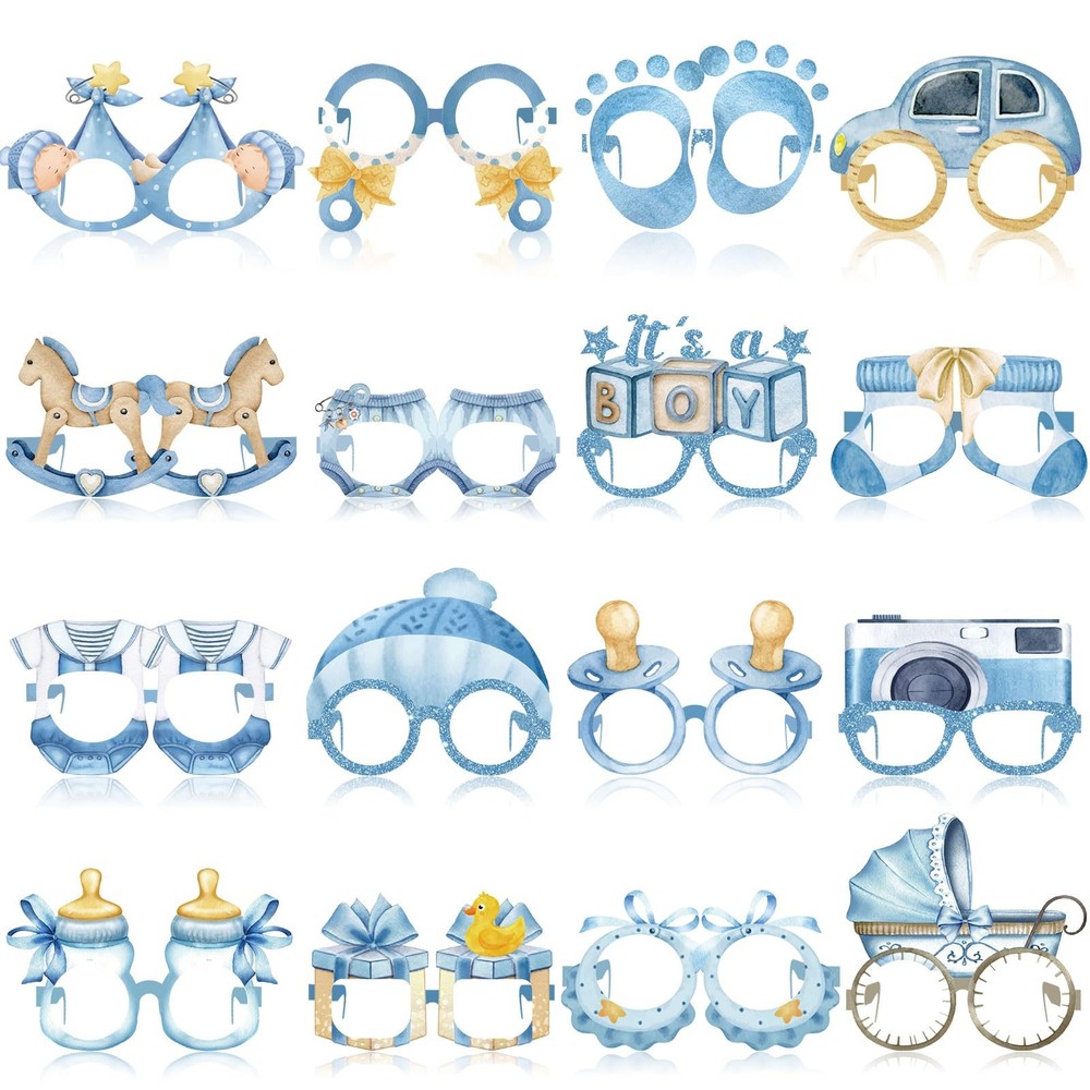 32 Pcs Boy Baby Shower Party Decorations It’s A Boy Baby Shower Themed Paper …