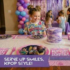 Unique KPop Demon Hunters Plates and Napkins for 32 | KPop Demon Hunters…